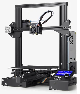 Creality Ender 3 is used as the 3d Printer.