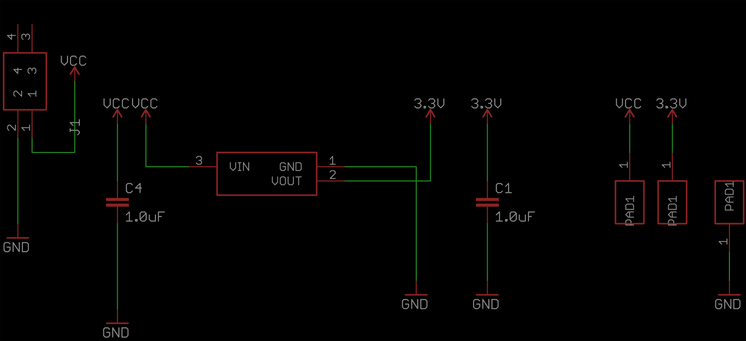 Microchip MCP1700 Low Dropout (LDO) Voltage Regulator Eagle PCB Schematic Layout