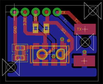 VCNL4040 PC Board Eagle Layout